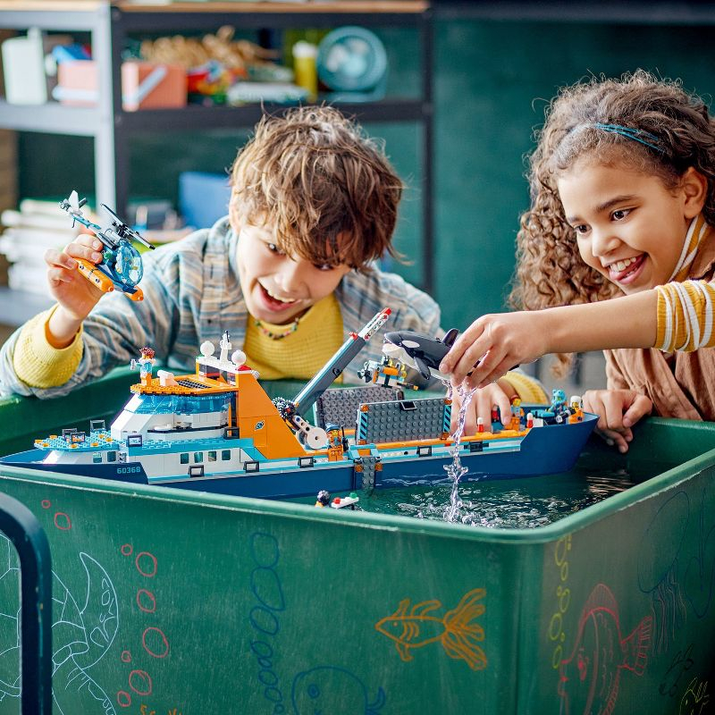 LEGO City Arctic Explorer Ship Floatable Building Toy Set 60368