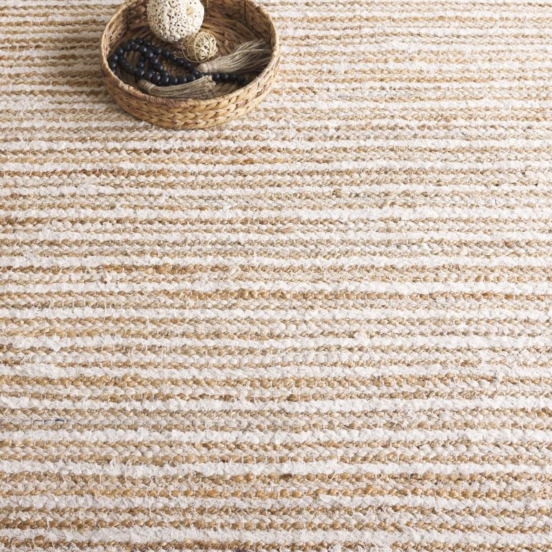 Cape Cod CAP151 Handmade Woven Area Rug - Natural/Ivory - 4' X 6' - Safavieh