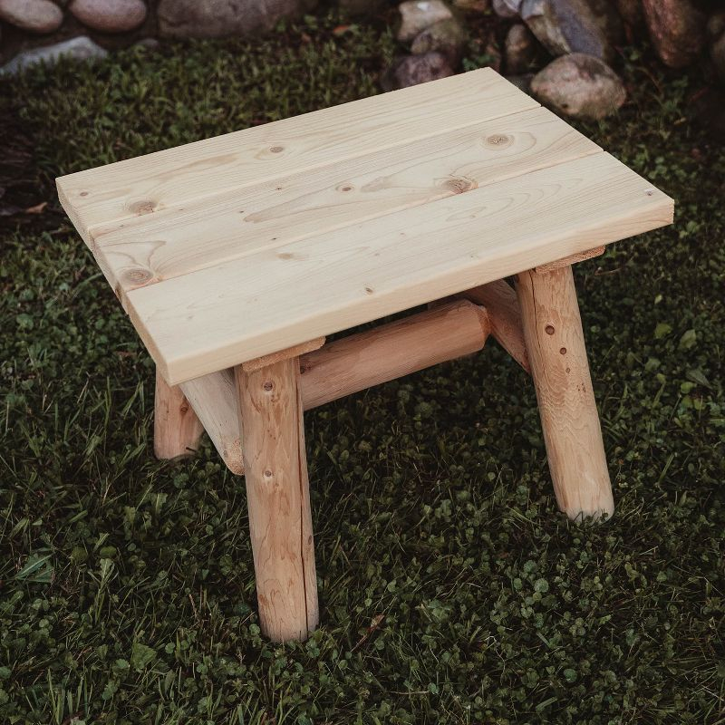 Lakeland Mills Cedar Log End Table