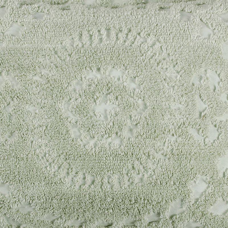 Euro Rio Collection 100% Cotton Tufted Unique Luxurious Floral Design Pillow Sham Sage - Better Trends