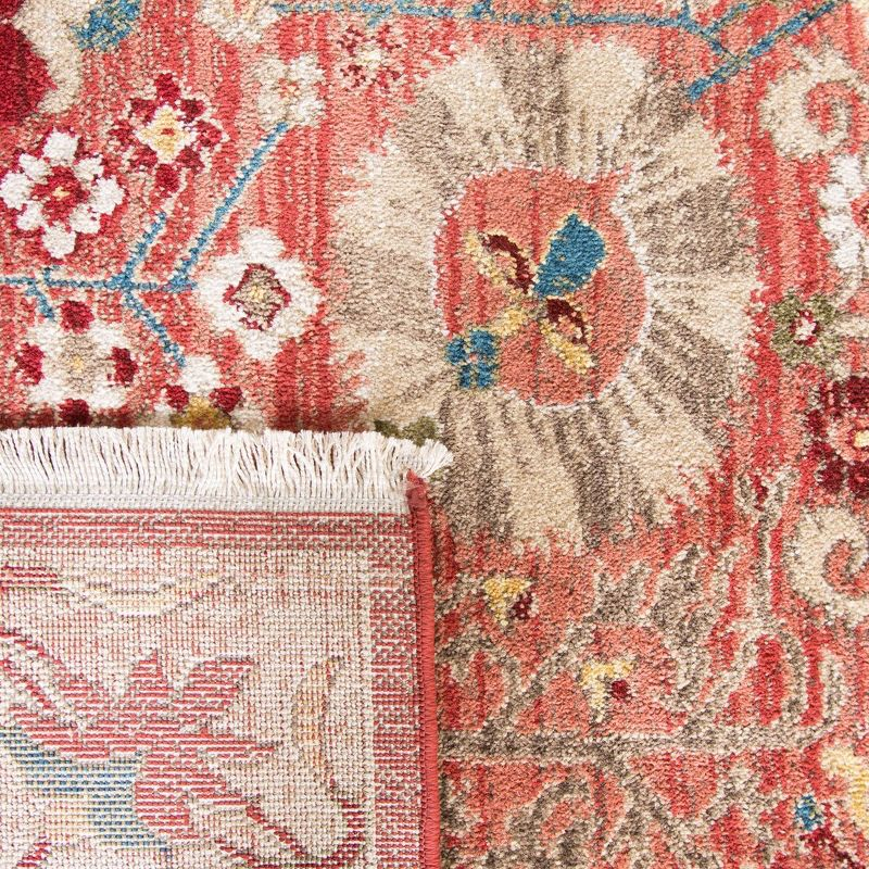 Kashan KSN303 Power Loomed Accent Rug - Red/Beige - 3'3"x4'10" - Safavieh.
