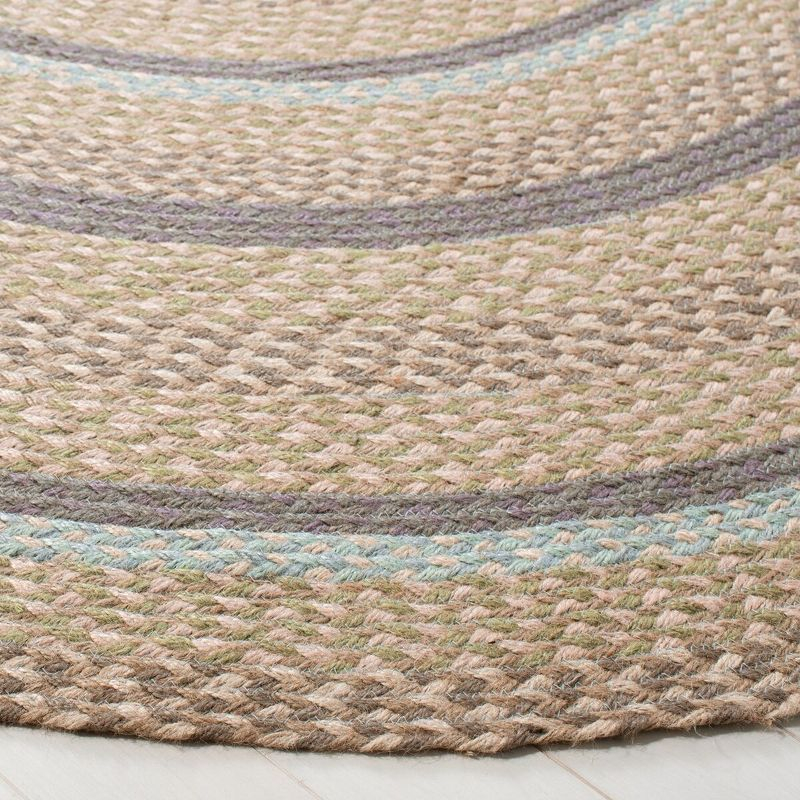 Cape Cod CAP241 Hand Woven Area Rug - Blue/Olive - 6'x9' Oval - Safavieh.