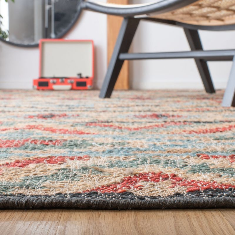 Kilim KLM758 Hand Woven Runner Rug - Natural/Red - 2'3"x9' - Safavieh.