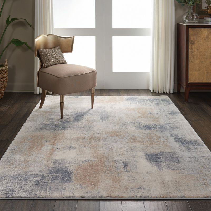 Nourison Rustic Textures Contemporary Abstract Indoor Area Rug Beige/Grey 3'11" x 5'11"