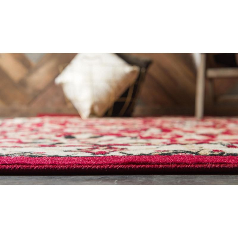 Unique Loom 5' 3 x 8' 0 Red Espahan Cape Cod Area Rug