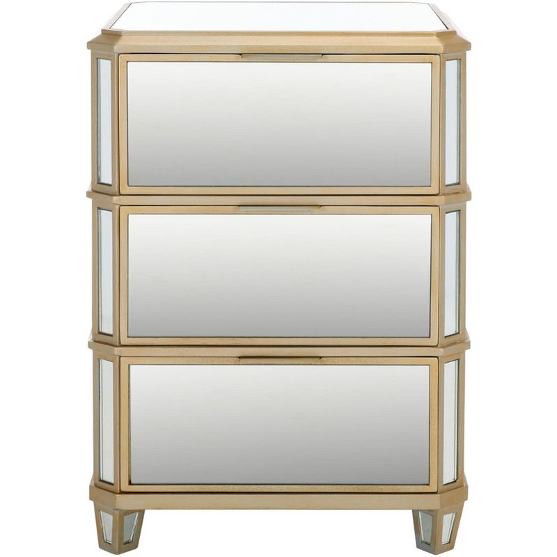 Giana 3 Drawer Nightstand - NST6601 - Mirror - Safavieh