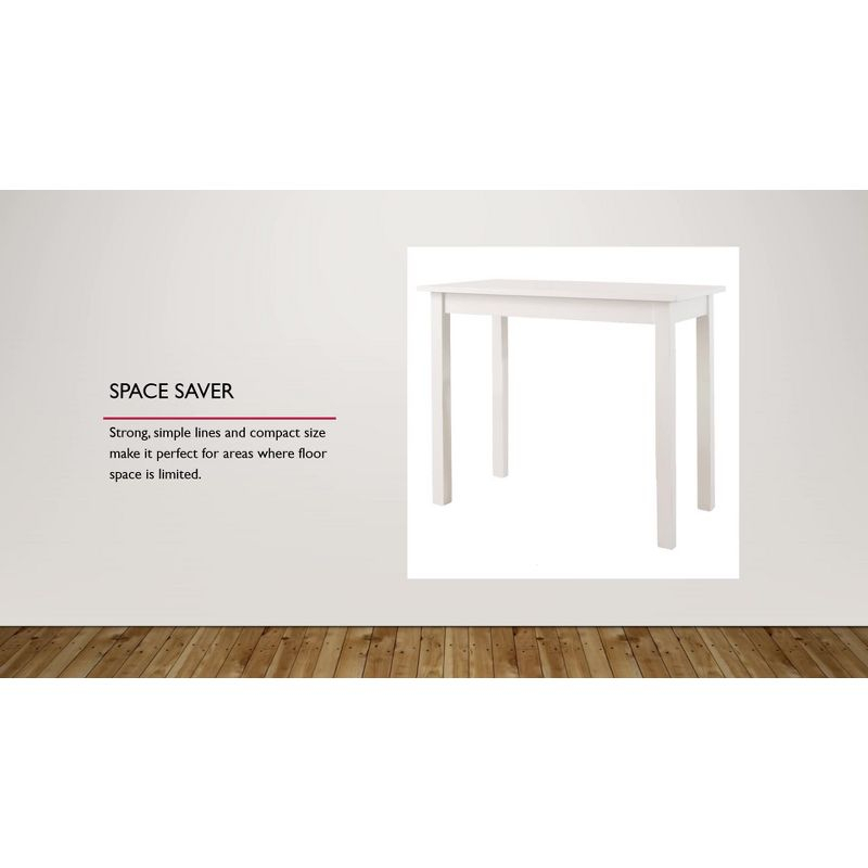 Carolina Living Keegan Pub Bar Espresso: Counter Height Dining Table for 4, Rubberwood Frame