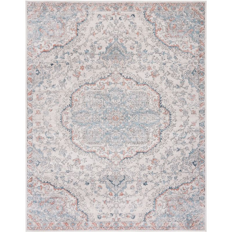 Oregon ORE812 Power Loomed Area Rug - Grey/Blue - 6'7"x9' - Safavieh.