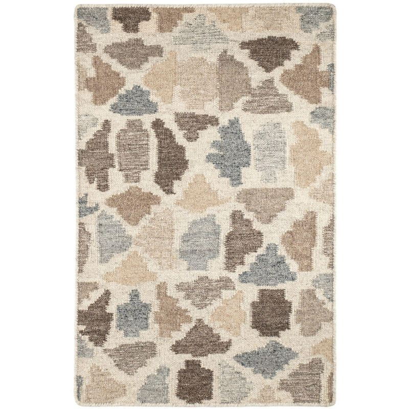 Annie Selke - Dash & Albert Rufus Stone Kilim Natural Handwoven Wool Rug, 3x5, Natural