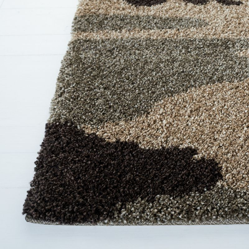 Florida Shag SG453 Power Loomed Area Rug - Beige/Multi - 8'6"x12' - Safavieh.