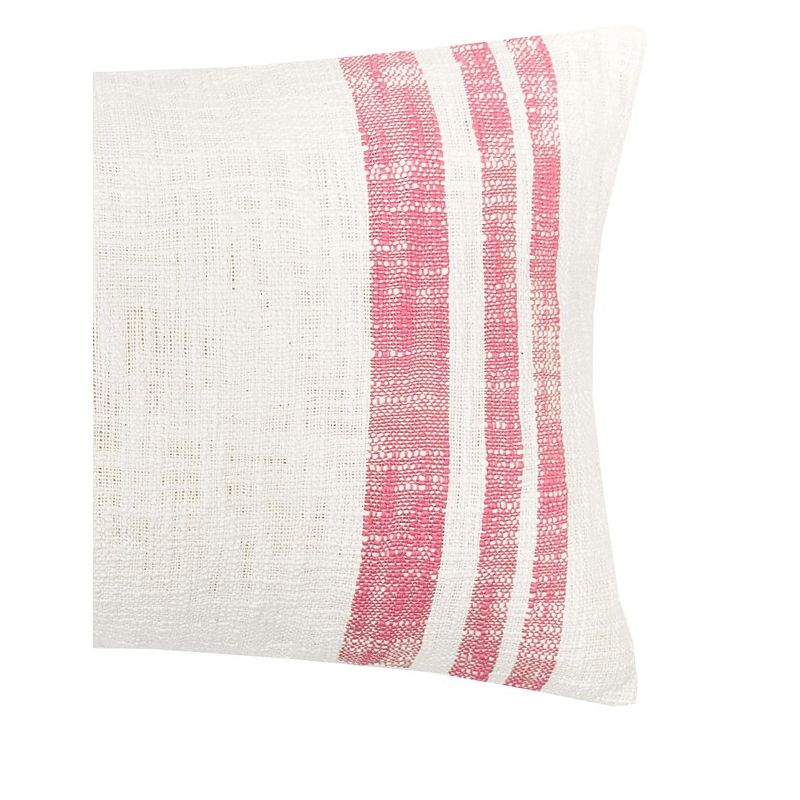 carol & frank 14" x 22" Morgan Hibiscus Woven Luxury Premium Spring & Summer Rectangle Accent Throw Pillow