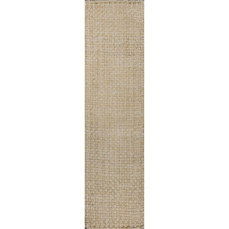 JONATHAN Y Estera Hand Woven Boucle Chunky Jute Ivory 2 ft. x 8 ft. Runner Rug
