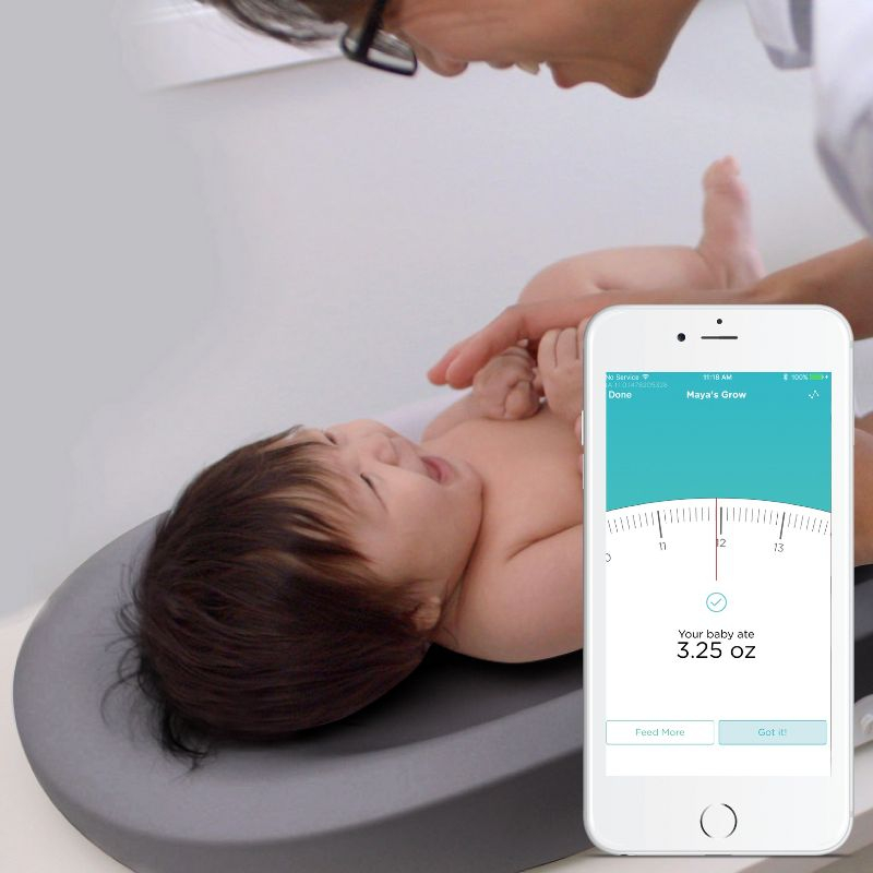 Hatch Grow Smart Changing Pad & Scale - Gray