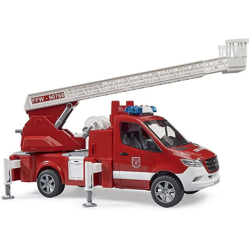 Bruder MB Sprinter Fire Engine w Ladder Water Pump & L/Smodule