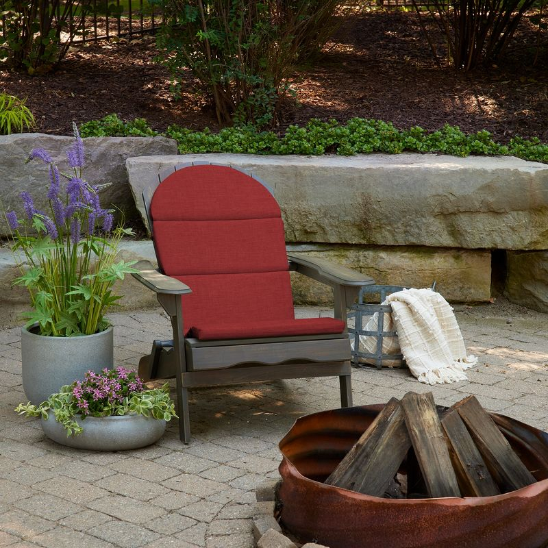 ARDEN Outdoor Foam Adirondack Cushion, Set of 2, 21.5 x 19, Water repellent, Fade Resistant, Foam Cushion for Adirondack Chairs 21.5 x 19