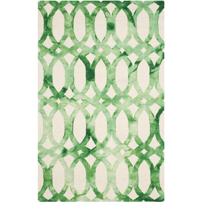 Dip Dye DDY675 Hand Tufted Area Rug - Ivory/Green - 4'x6' - Safavieh.