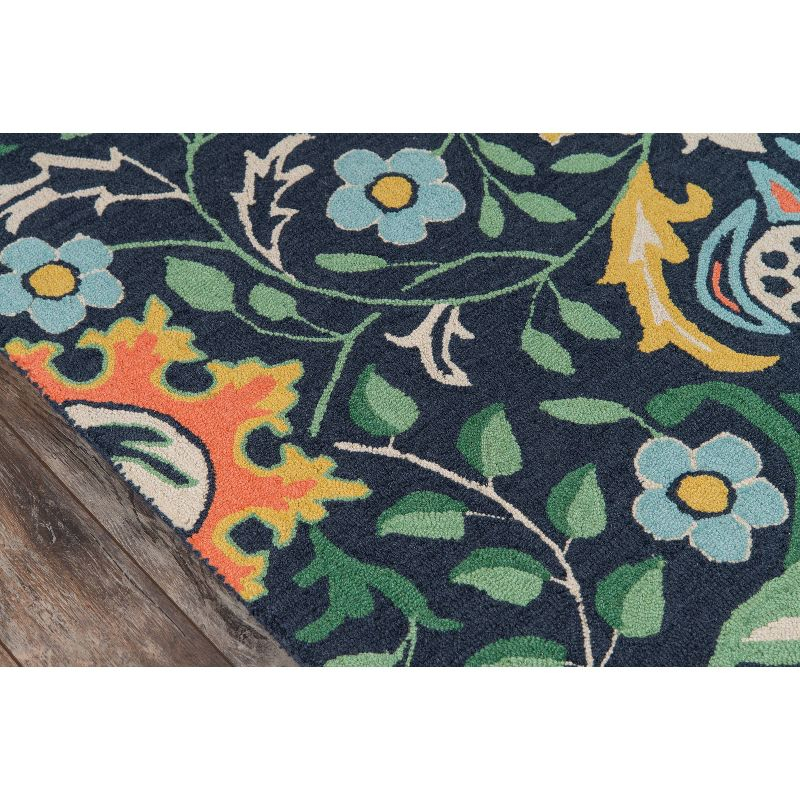 3'9"x5'9" Newport Floral Area Rug Navy Blue - Momeni
