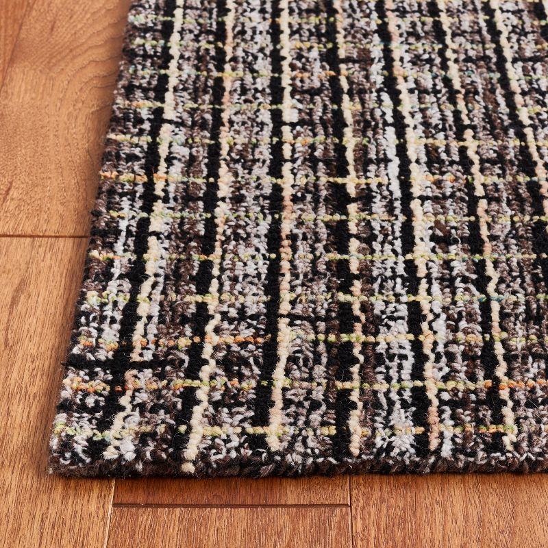 Abstract ABT491 Hand Tufted Area Rug - Brown/Black - 5'x8' - Safavieh.