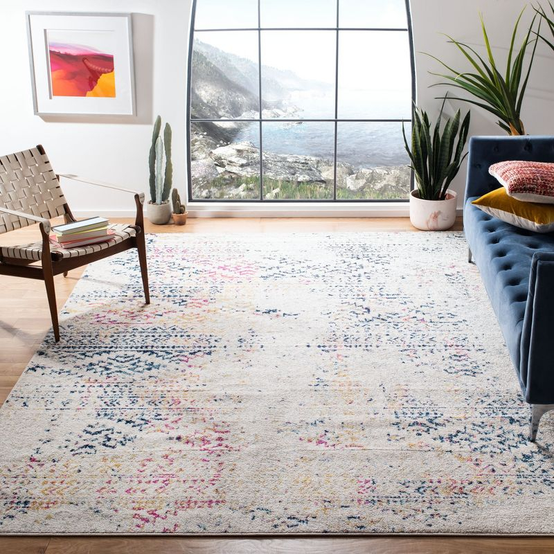 Tulum TUL272 Power Loomed Area Rug - Ivory/Blue - 8'x10' - Safavieh.