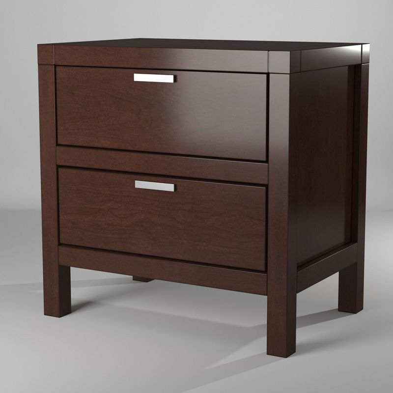 Alpine Furniture Nightstand Carmel, Cappuccino