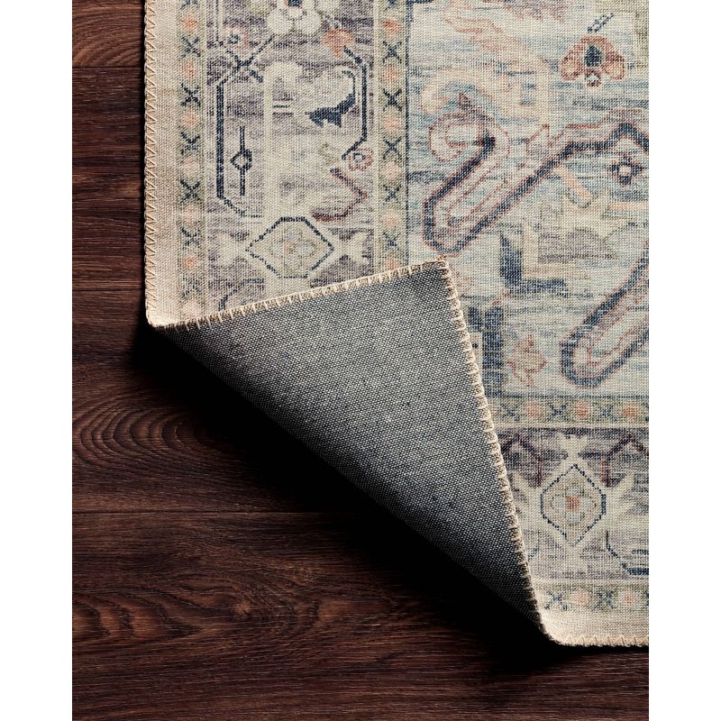 2'x5' Hathaway Rug Ivory - Loloi Rugs: Traditional Medallion Flat Pile Indoor Runner, Machine Made, Canvas Backing