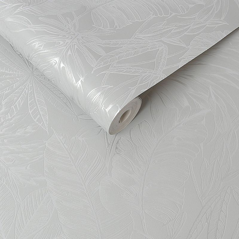 Tropic Archive Mid Grey Wallpaper Sample