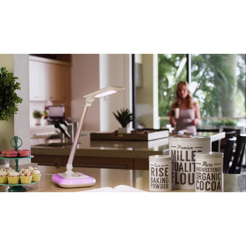 OttLite Pharmacy Floor Lamp (Includes LED Light Bulb) - Prevention: Modern Touch Sensor, ETL Listed, Metal Cone Shade
