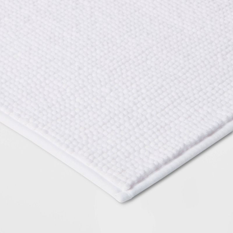 17"x24" Everyday Chenille Bath Rug White - Room Essentials™