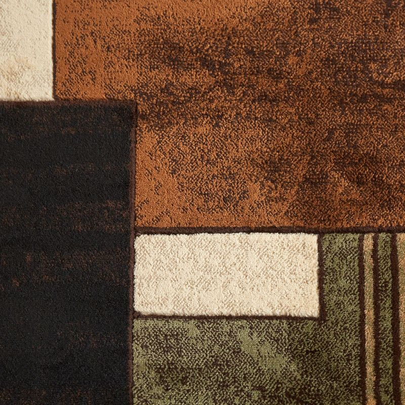Home Dynamix Mason Contemporary Geometric Area Rug, Brown/Green, 7'10"x10'6"