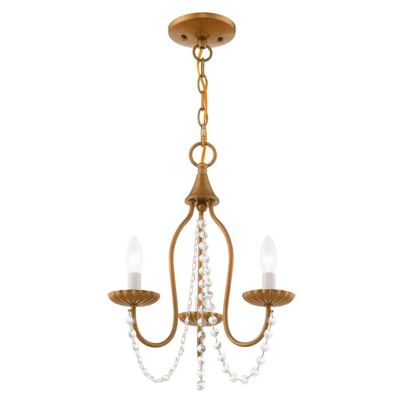 Livex Lighting Alessia 3 - Light Chandelier in  Antique Gold Leaf