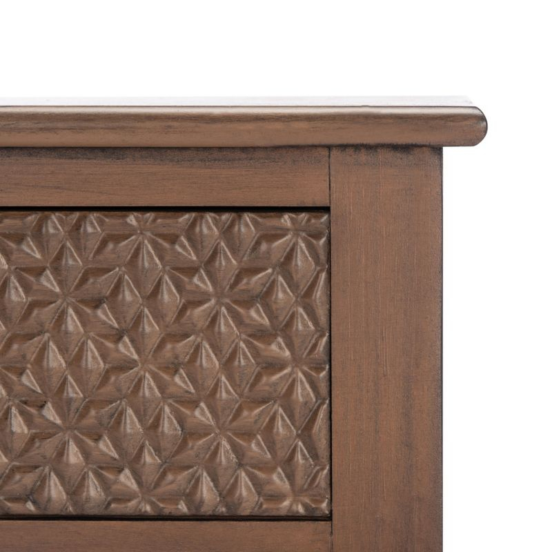Halton 2 Drawer Console Table - Brown - Safavieh
