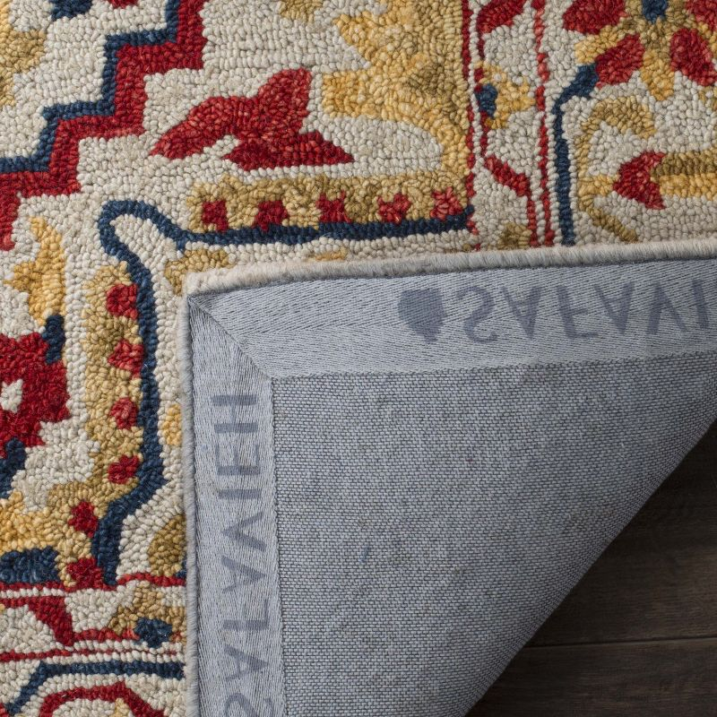 Aspen APN705 Hand Tufted Accent Rug - Ivory/Multi - 2'x3' - Safavieh.