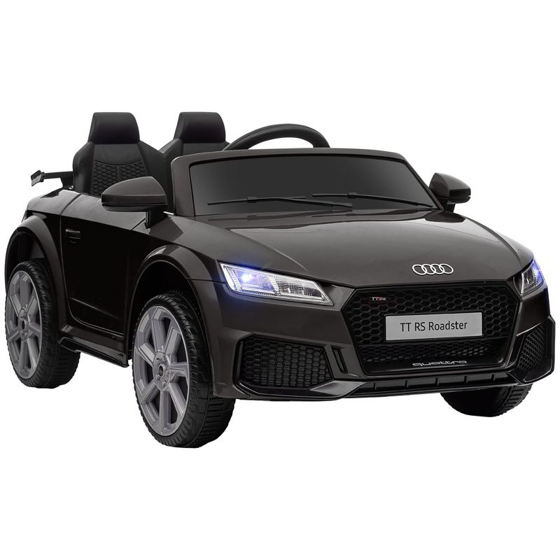 Aosom 6V Kids Electric Ride On Car, Licensed Audi TT RS with Seat and Remote Control, Horn, Music, MP3 - Black