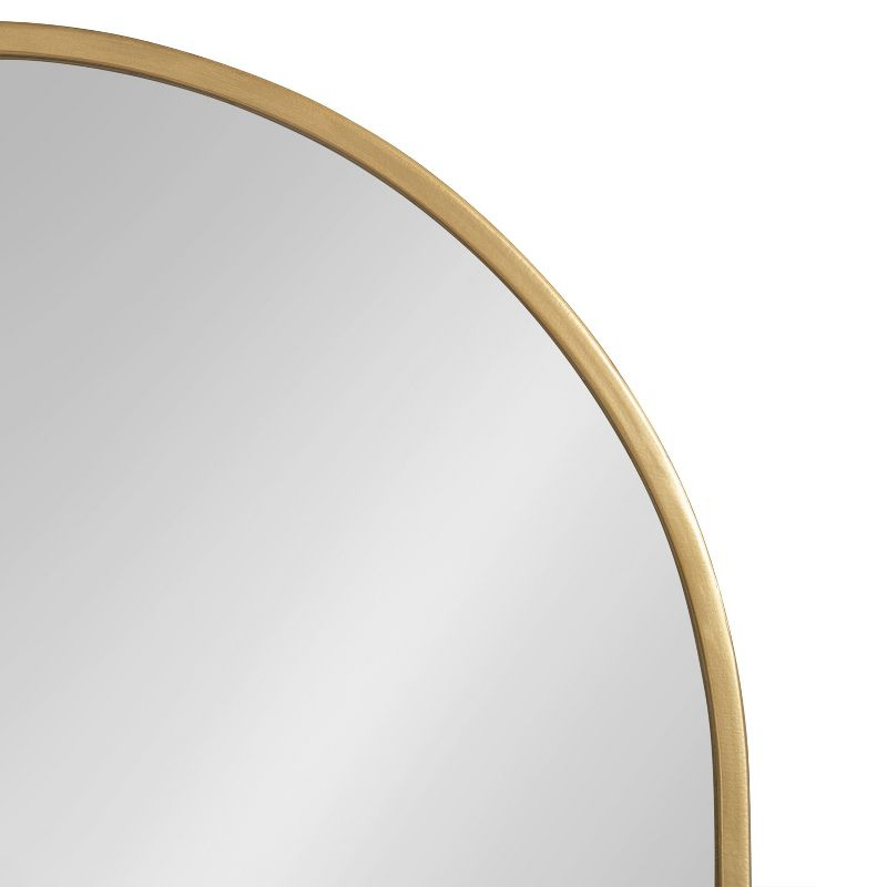 Kate and Laurel Schuyler Arch Wall Mirror with Shelf, 20x28, White