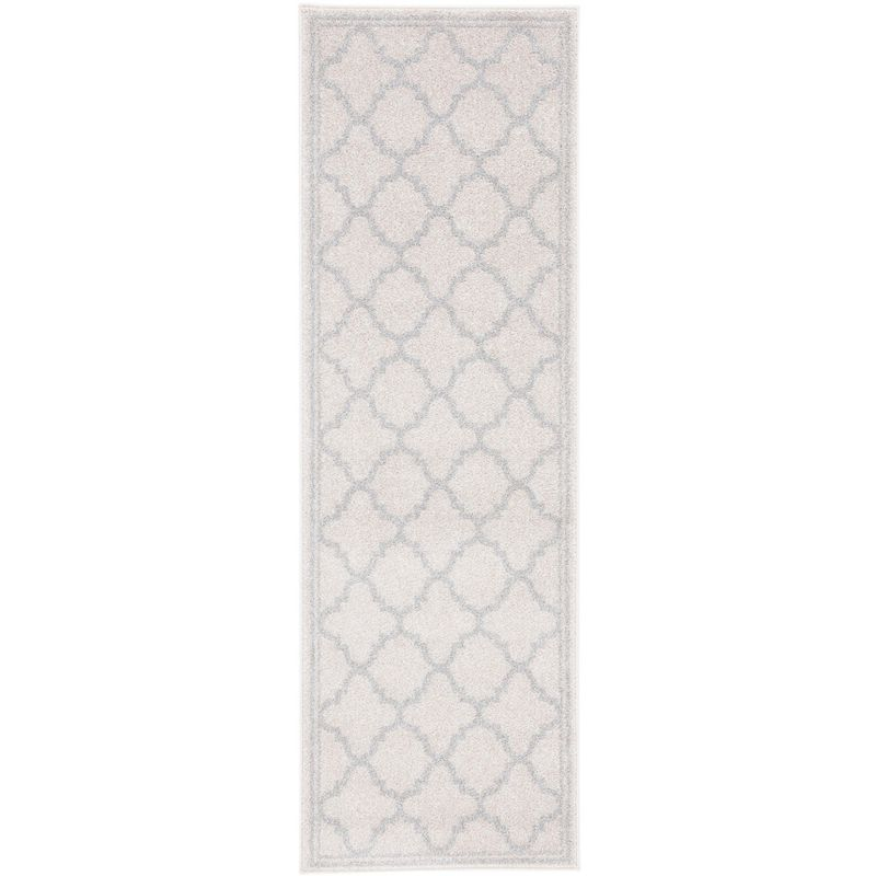 Amherst AMT422 Power Loomed Indoor Runner Rug - Beige/Light Grey - 2'3"x19' - Safavieh