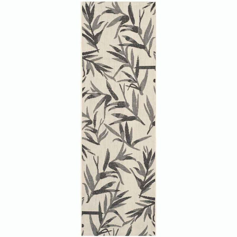 Courtyard CY7425 Power Loomed Indoor/Outdoor Runner Rug - Beige/Anthracite - 2'3"x6'7" - Safavieh.