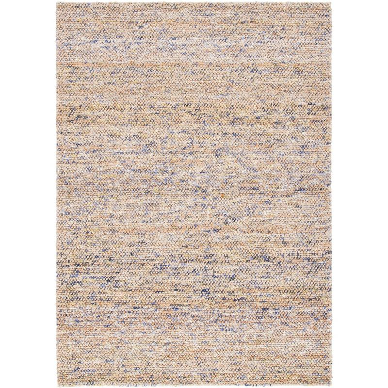 Bohemian BOH901 Hand Woven Indoor Area Rug - Natural/Purple - 6'x6' - Safavieh