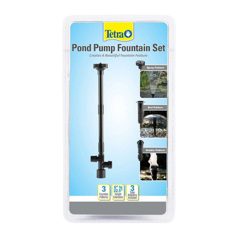 Tetra Fountain Set Pond Pump with 3 Fountain Patterns Electric Pond Pump 0.5GPH