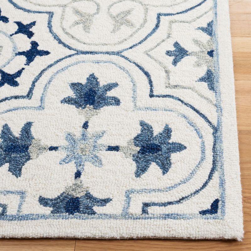 Micro-Loop MLP381 Hand Tufted Indoor Area Rug - Ivory/Sage - 8'x10' - Safavieh