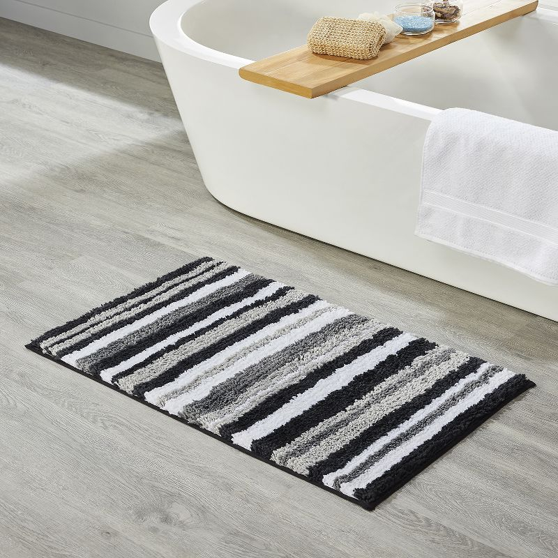 Better Trends Griffie 100% Polyester TPR Backing Tufted 2 Pc (17" x 24" | 17" x 24") Bath Rug Set -