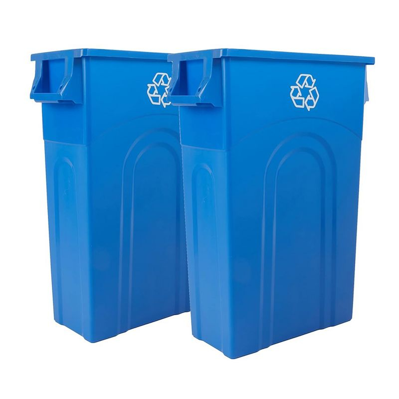 United Solutions United Solutions Highboy Waste Container, 23 Gal, 2 Pack, Space Saving