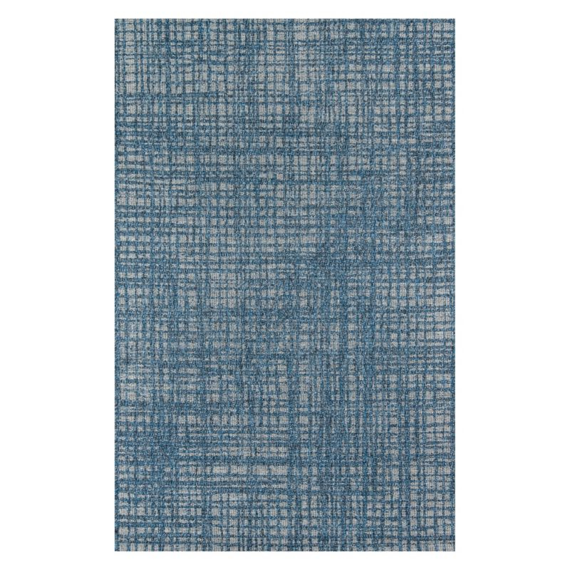 2'x3' Como Indoor/Outdoor Gael Blue Accent Rug - Momeni: Geometric Small Area Rug, Contemporary, All-Weather Design