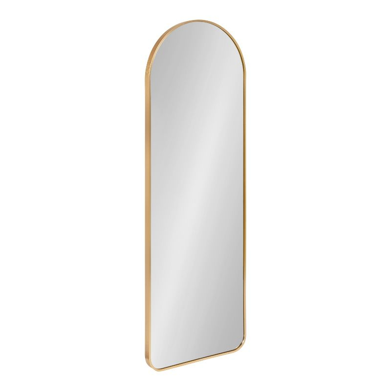 Kate and Laurel Zayda Metal Arch Mirror, 16x48, Gold