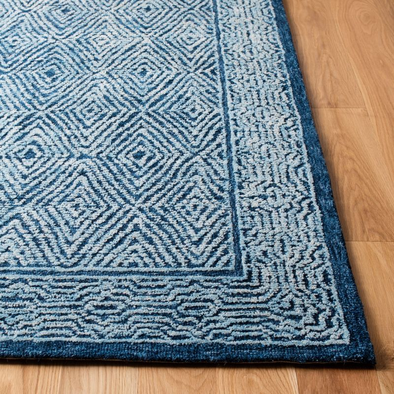 Capri CPR217 Hand Tufted Area Rug - Navy - 8'x10' - Safavieh.