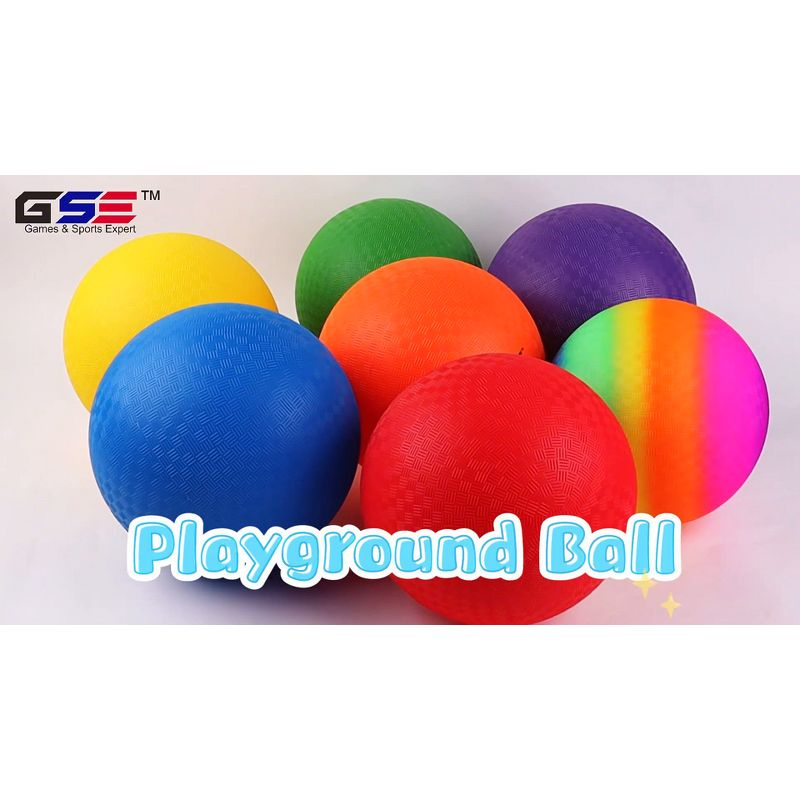 GSE Games & Sports Expert Inflatable Playground Ball for Indoor and Outdoor. Kickball/Dodge Ball for All Ages