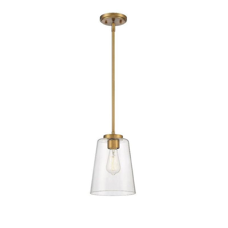 Savoy House Calhoun 1 - Light Pendant in  Satin Nickel