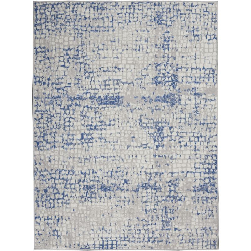 Nourison Whimsicle WHS07 Indoor only Area Rug - Grey Blue 4' x 6'