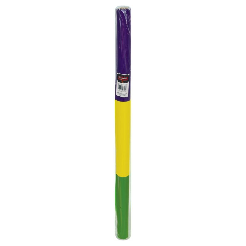 Beistle Mardi Gras Table Roll, 40" x 100', (1/Pkg) Multicolored