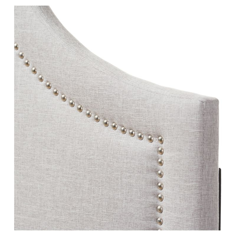 Baxton Studio Queen Rita Modern And Contemporary Fabric Upholstered Headboard Grayish Beige: Wood Composite Frame, Polyester Fill