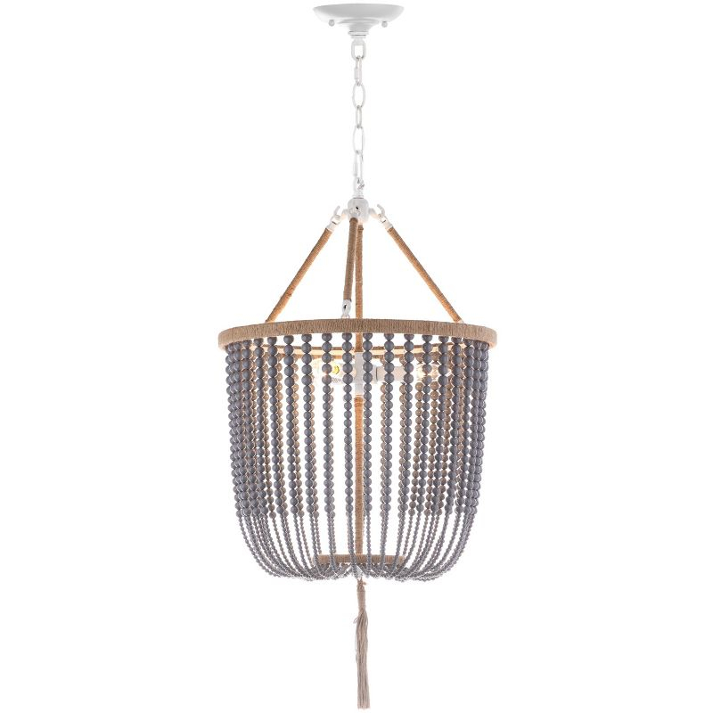 Angie Beads Pendant Lamp - LIT4476 - Grey - Safavieh